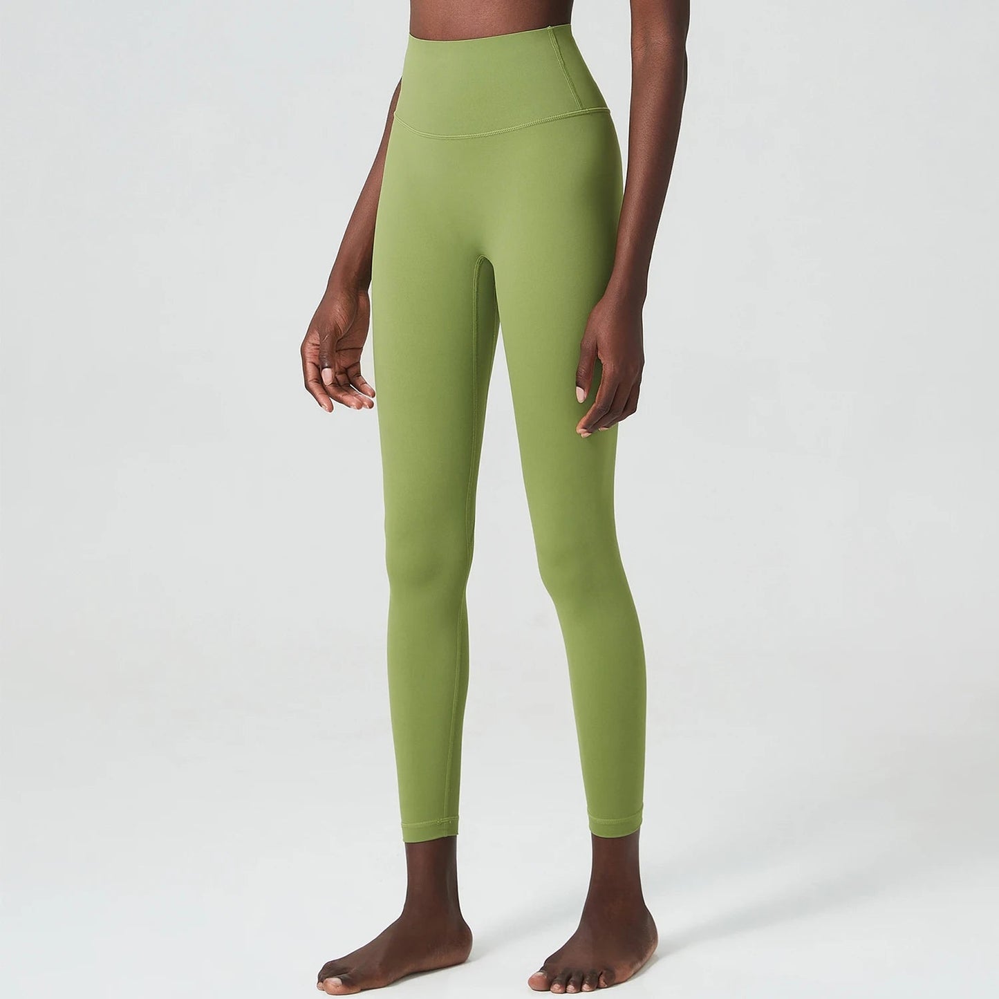 High Visibility Sports Tights in green, designed for comfort, flexibility, and enhanced visibility during workouts.