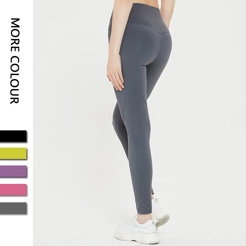 High-waisted spandex sports shorts in grey, showcasing a snug fit and comfortable design for athletic activities.