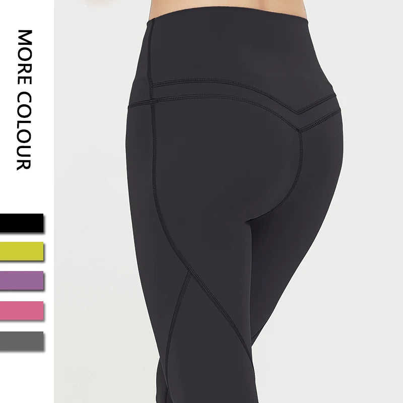 Spandex Sports Shorts in black, featuring a high elastic waistband, shown with multiple color options.