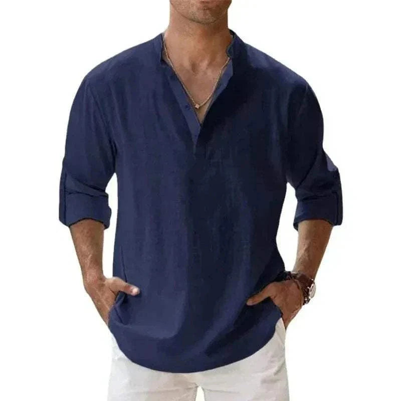 Breathable Cotton Henley
