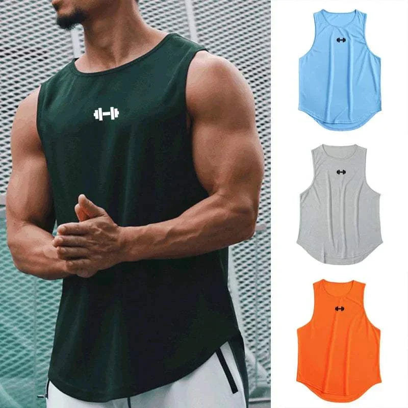 Quick-Drying Sports Vest in multiple colors, showing lightweight and breathable design.