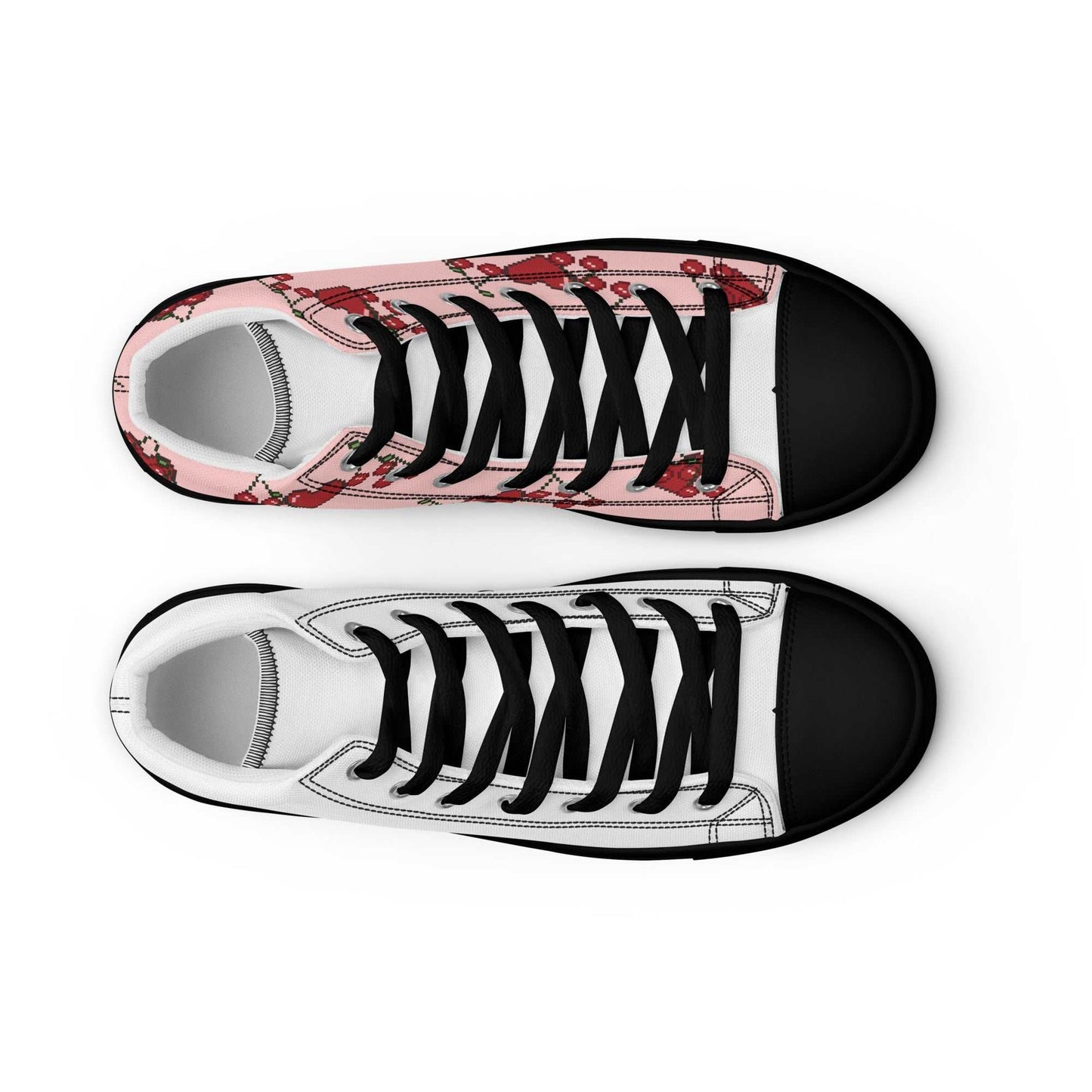 high top canvas shoes