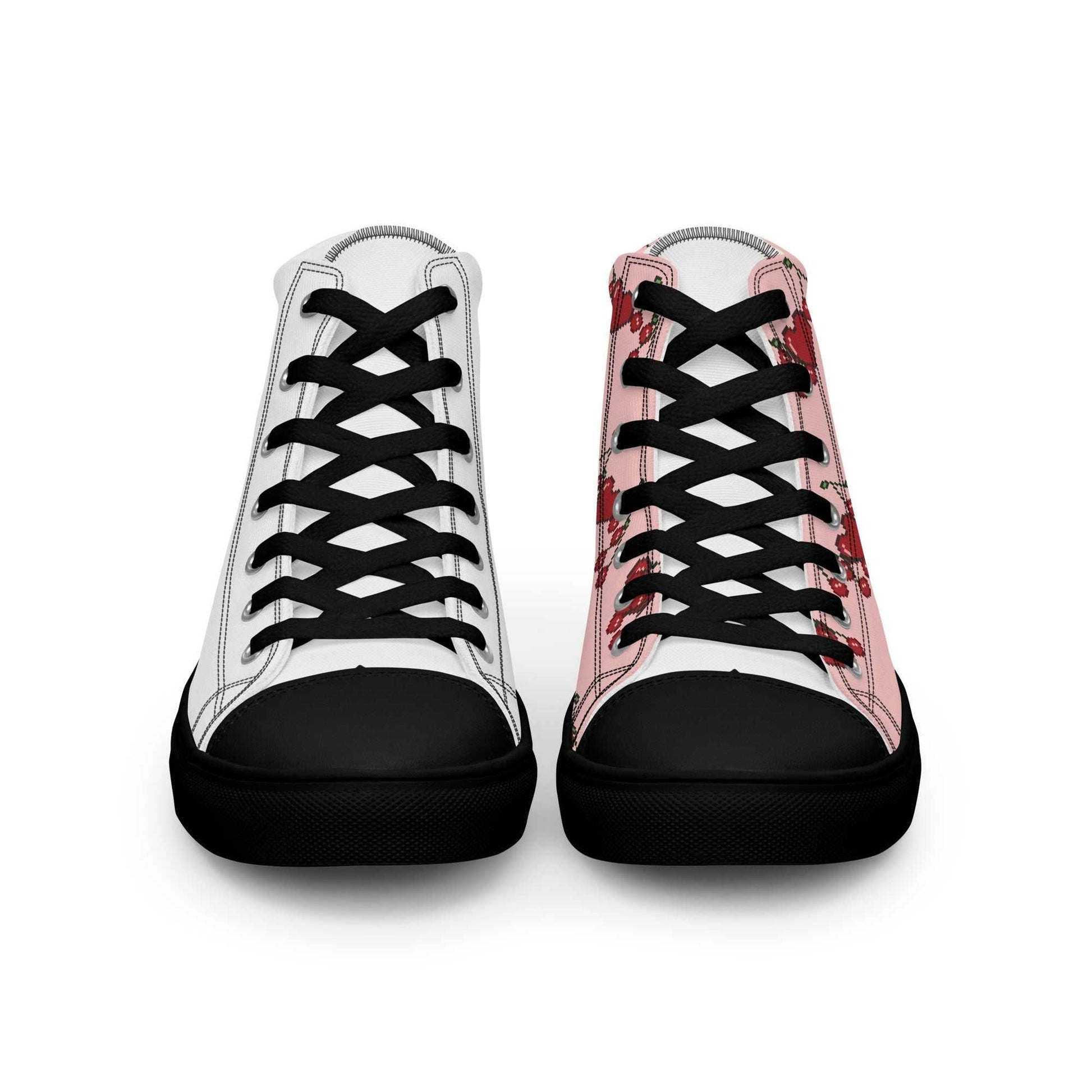 high top canvas shoes