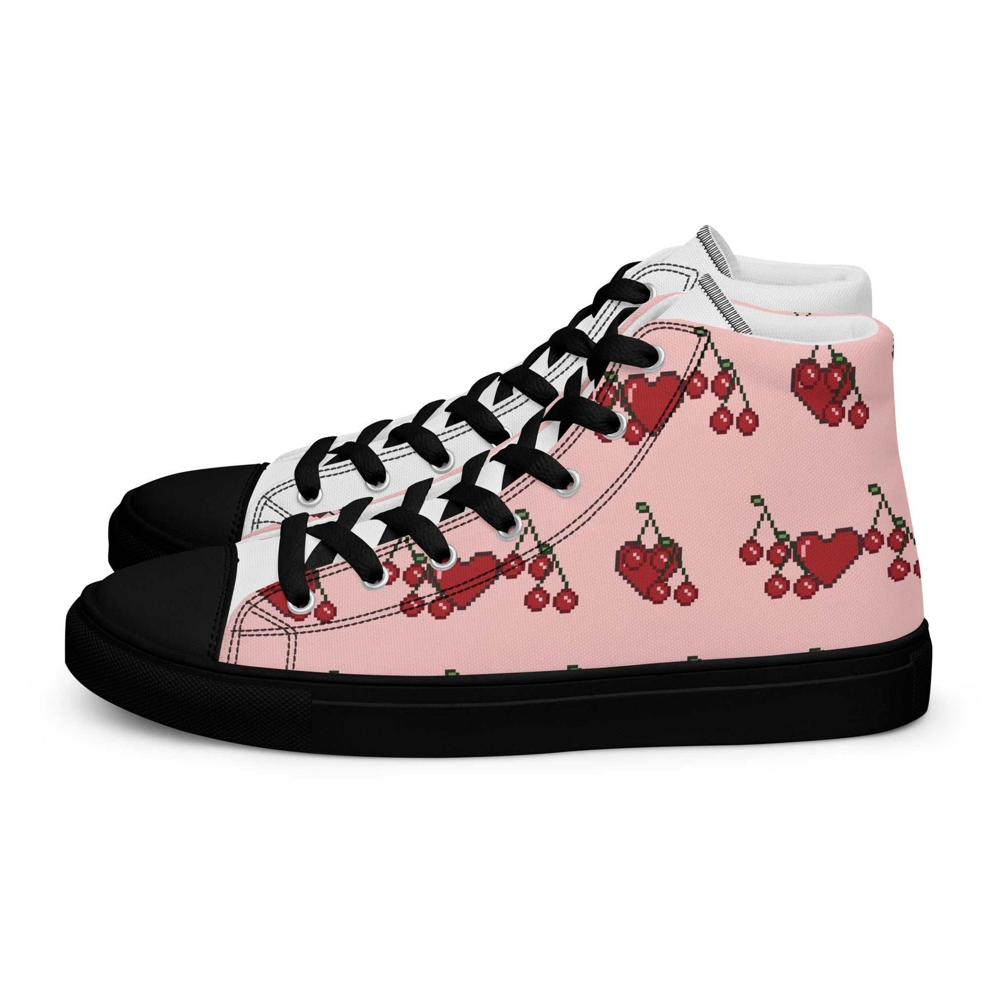 high top canvas shoes