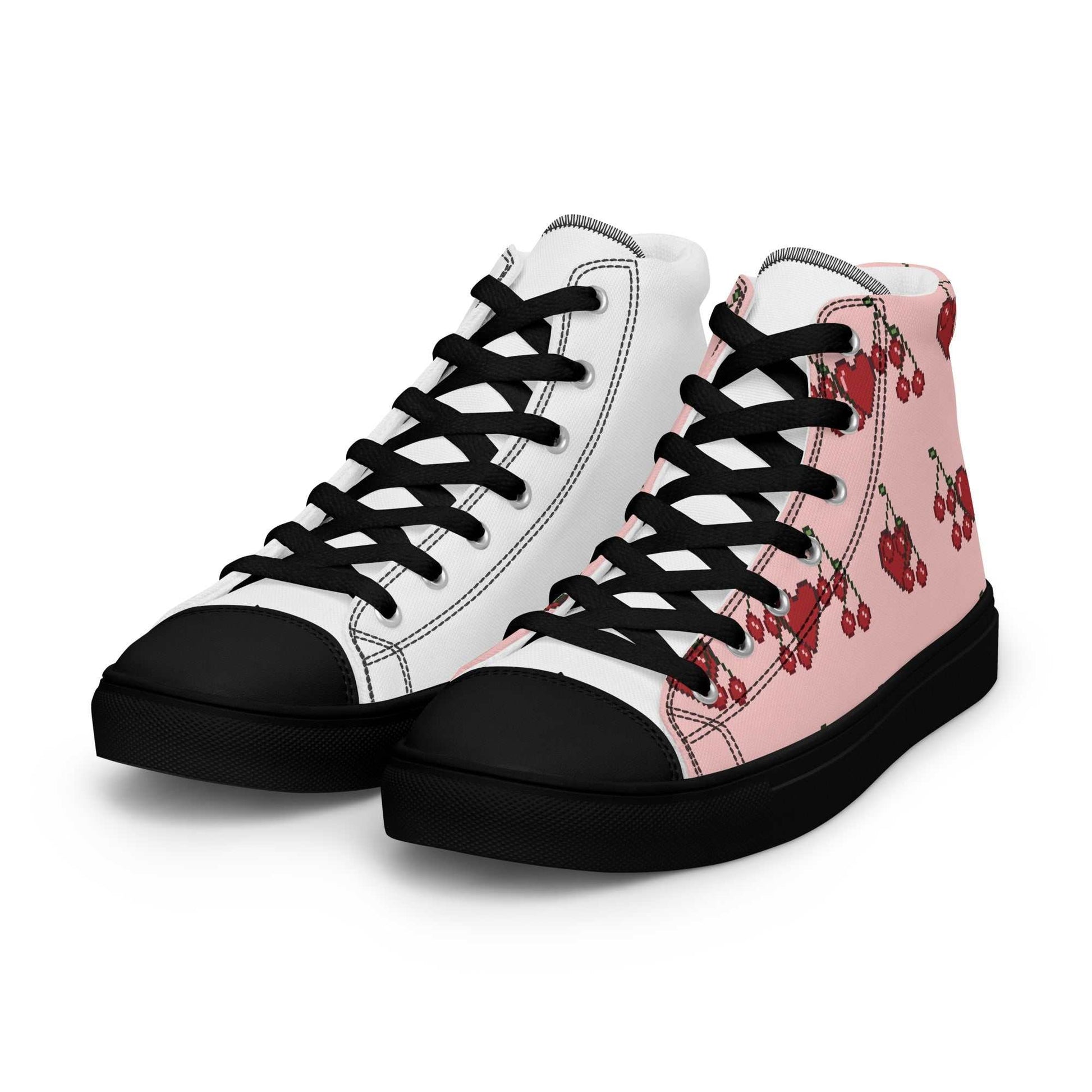 high top canvas shoes