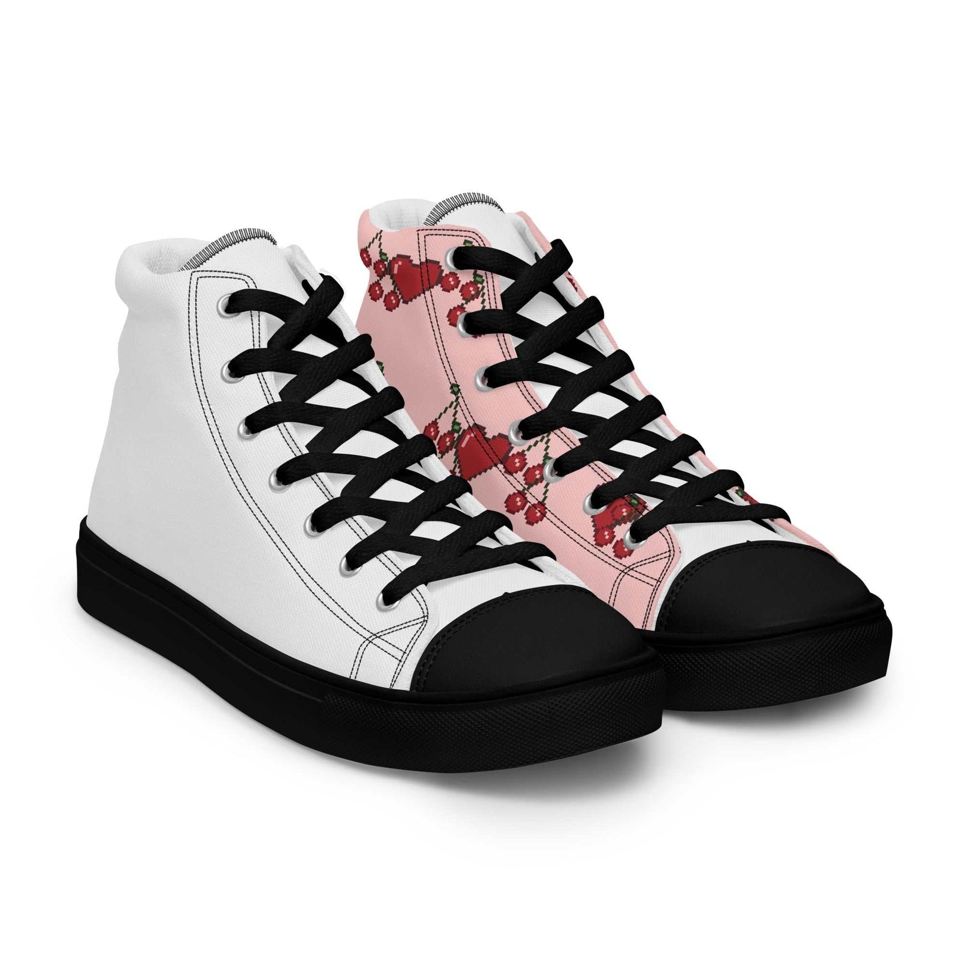 high top canvas shoes