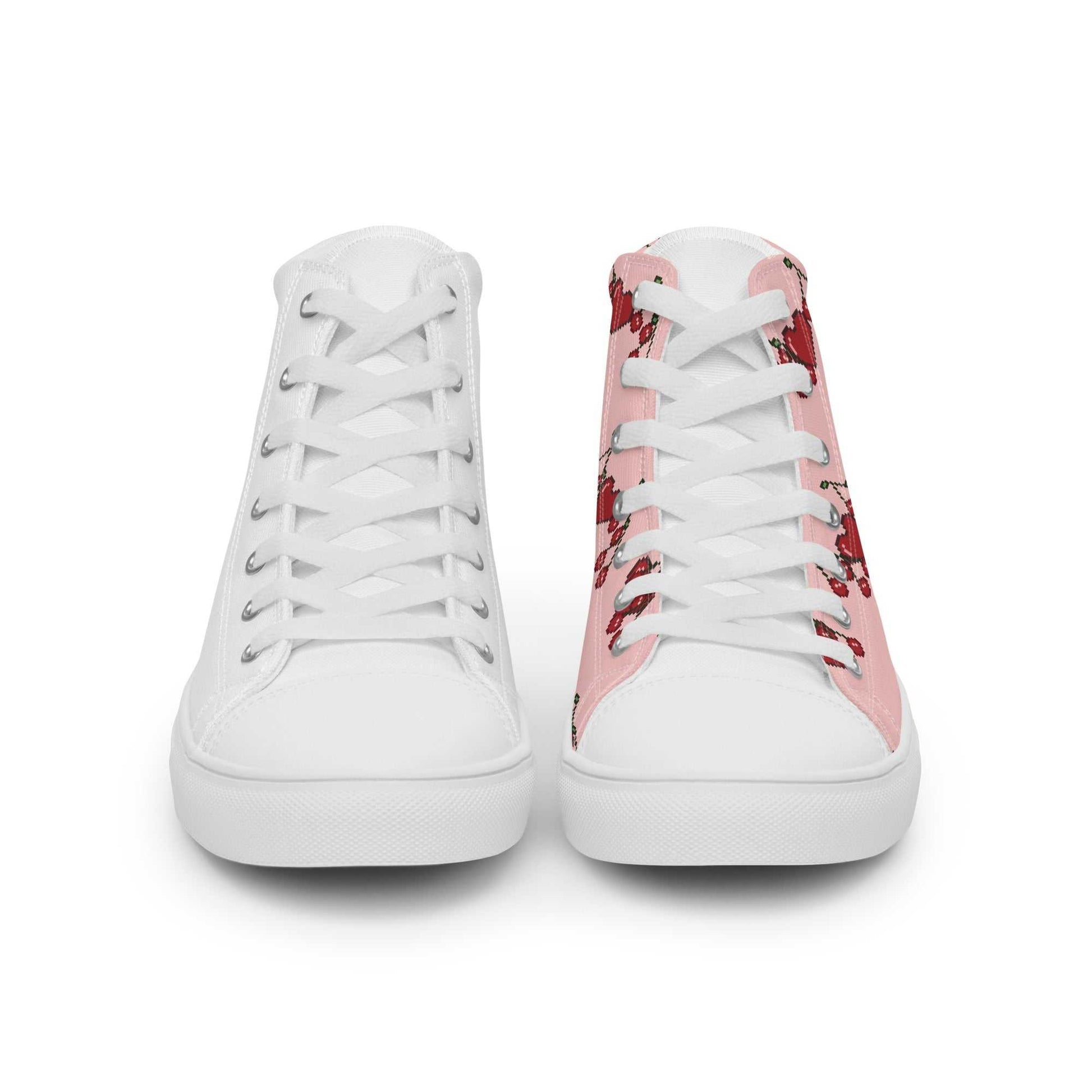 high top canvas shoes